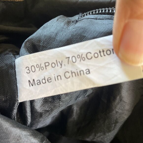 BELLA RUSSO Backpack Unisex Khaki Brown Canvas Drawstring Snap Zippered Pockets - Picture 7 of 11